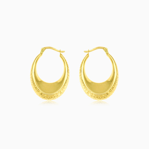 Sonnenlicht-Vertrauen Gelbgold Tropfen-Hoops