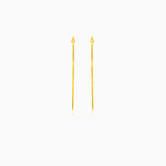Goldene Eleganz geätzte Creolen