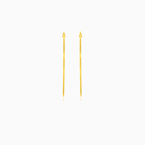 Goldene Eleganz geätzte Creolen