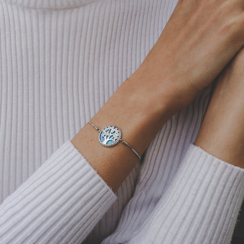 Bracelet arbre de vie avec opale