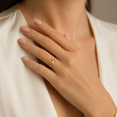 Yellow Gold Horse Motif Ring