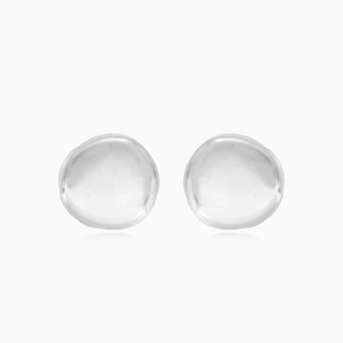 White gold stud earrings for men and women