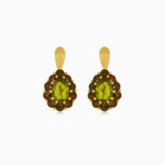 Royal Radiance Moldavit und Granat Eleganz