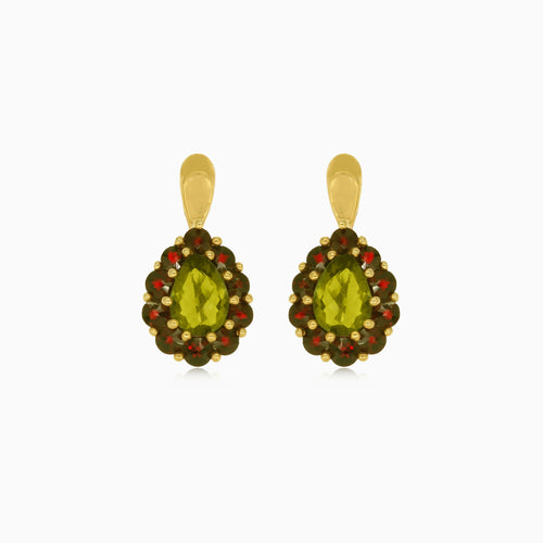 Royal Radiance Moldavit und Granat Eleganz