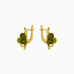 Heavenly orbs 14kt gold flower delight