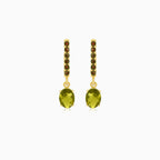 Podmanivé náušnice s vltavínem a granátem