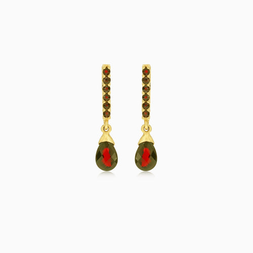 Delikate Granat-Ohrhänger