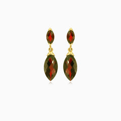 Elegance ve zlatých kapkách granátu