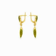 Mystische Marquise-Gold-Tropfenohrringe