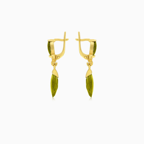 Mystische Marquise-Gold-Tropfenohrringe