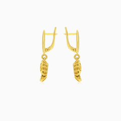 Pendientes de flor Blooming con moldavita