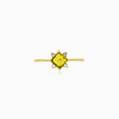 Princess-Cut Edelstein Damenring