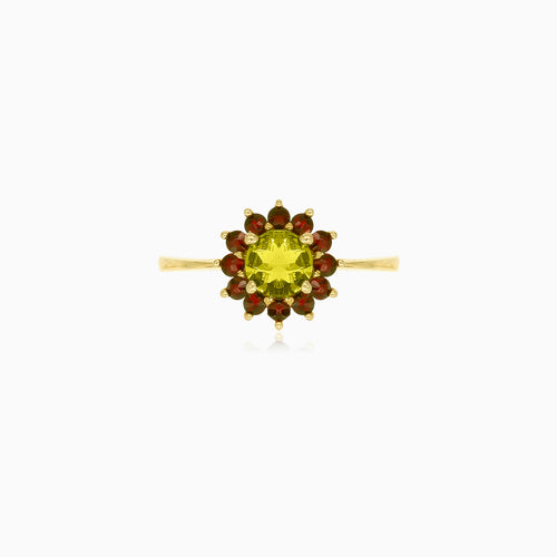 Blossom-Eleganz – Gold-Set mit harmonischen Edelsteinen