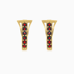 Graceful adornment stylish 14kt earrings