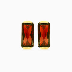 Boucles d’oreilles grappes radiantes en grenat au charisme lumineux