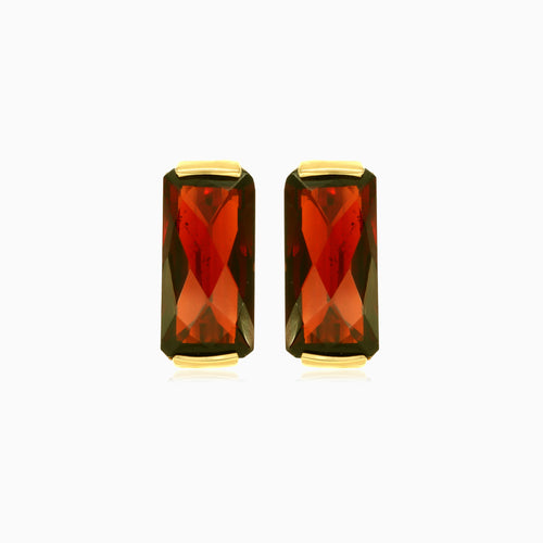 Boucles d’oreilles grappes radiantes en grenat au charisme lumineux