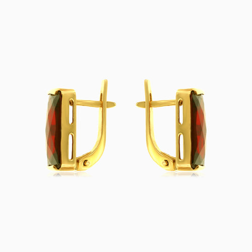 Boucles d’oreilles grappes radiantes en grenat au charisme lumineux
