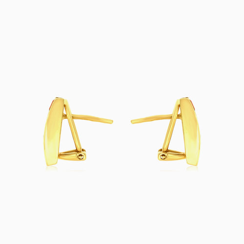 Channeling elegance 4 garnet radiant cut cluster earrings