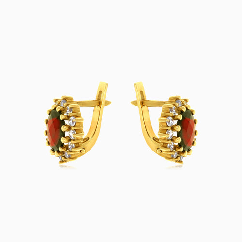 Elegantní náušnice s drahými kameny