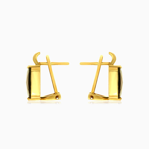 Tropfenohrringe mit markanter Geometrie