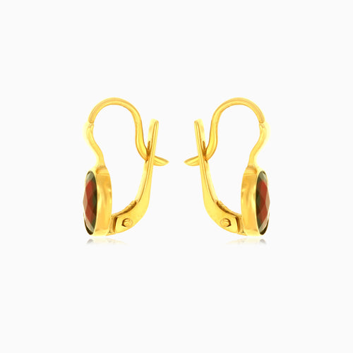 Zeitlose ovale Gold-Ohrhänger