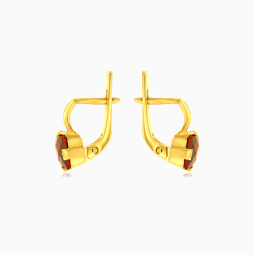 14kt-Gold-Princess-Drop-Ohrringe