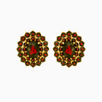 Náušnice ze zlata s granáty