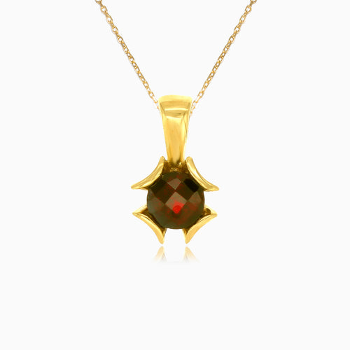 Eleganter Anhänger mit rundem Granat