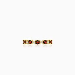 Round gemstone ring