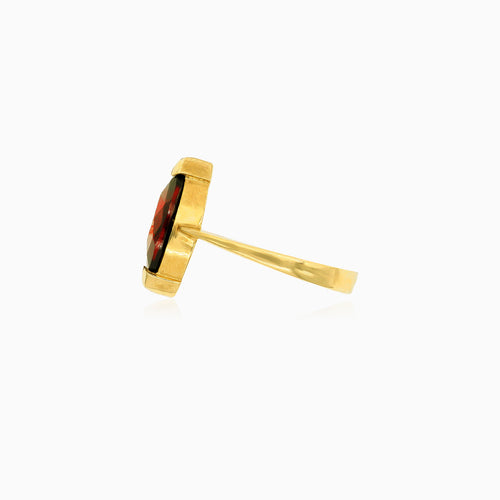 Subtiler Glamour-Garnet-Ring