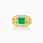 Ring mit Smaragd und Diamanten
