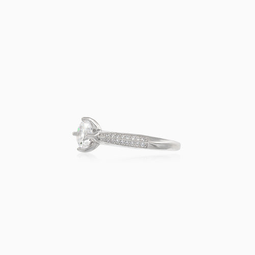 Cubic-Zirkonia-Silberring