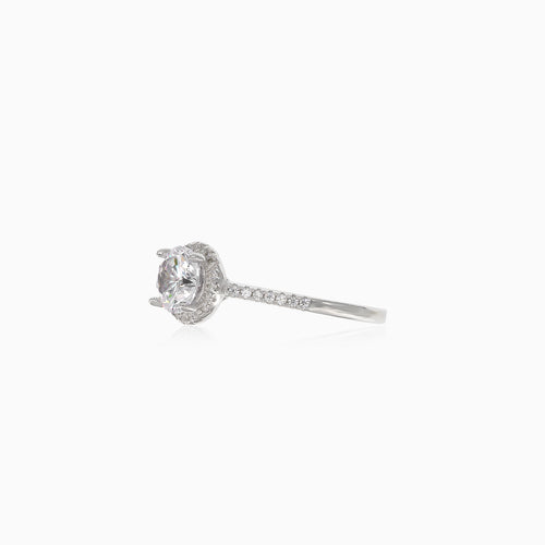Cubic-Zirkonia-Silberring