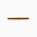 Elegant garnet square princess cut bangle