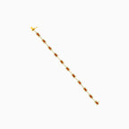 18kt gold garnet and diamond bracelet