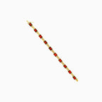 Exquisite garnet and diamond bracelet