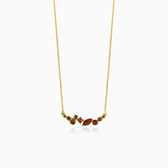 Elegant garnet necklace collection