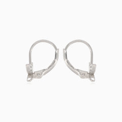 Boucles d’oreilles pendantes en argent avec papillons