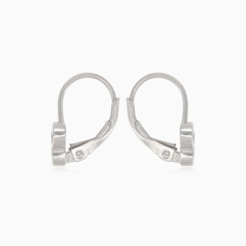 Silberne Ohrhänger mit Schmetterling und Zirkonia