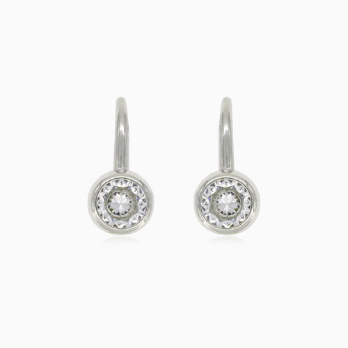 Stříbrné náušnice s oválnými kubickými zirkony