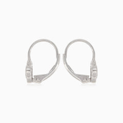 Malé stříbrné květinové náušnice