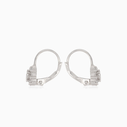 Stříbrné náušnice s kulatým květem