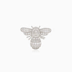 Broche en argent abeille