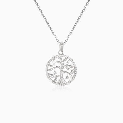 Colgante árbol de la vida de plata