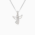 Pendentif en argent sterling avec ange volant.