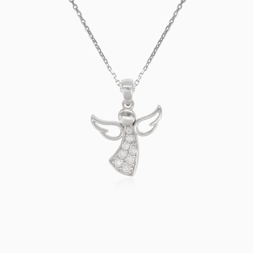 Pendentif en argent sterling avec ange volant.