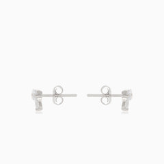 Stříbrné náušnice s mašličkou