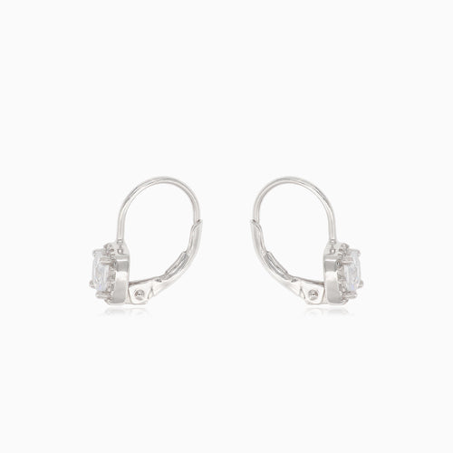 Stříbrné náušnice se čtvercovými zirkony