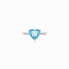 Trilliant Trilliant blauer Topas Ringblue topaz ring