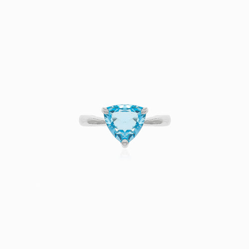 Trilliant Trilliant blauer Topas Ringblue topaz ring